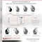 Service Caster 4 Inch Rubber on Steel Caster Set with Roller Bearings 2 Brakes 2 Rigid SCC SCC-30CS420-RSR-TLB-2-R420-2 - alternate 3